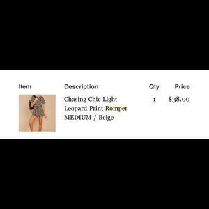 Leopard print romper